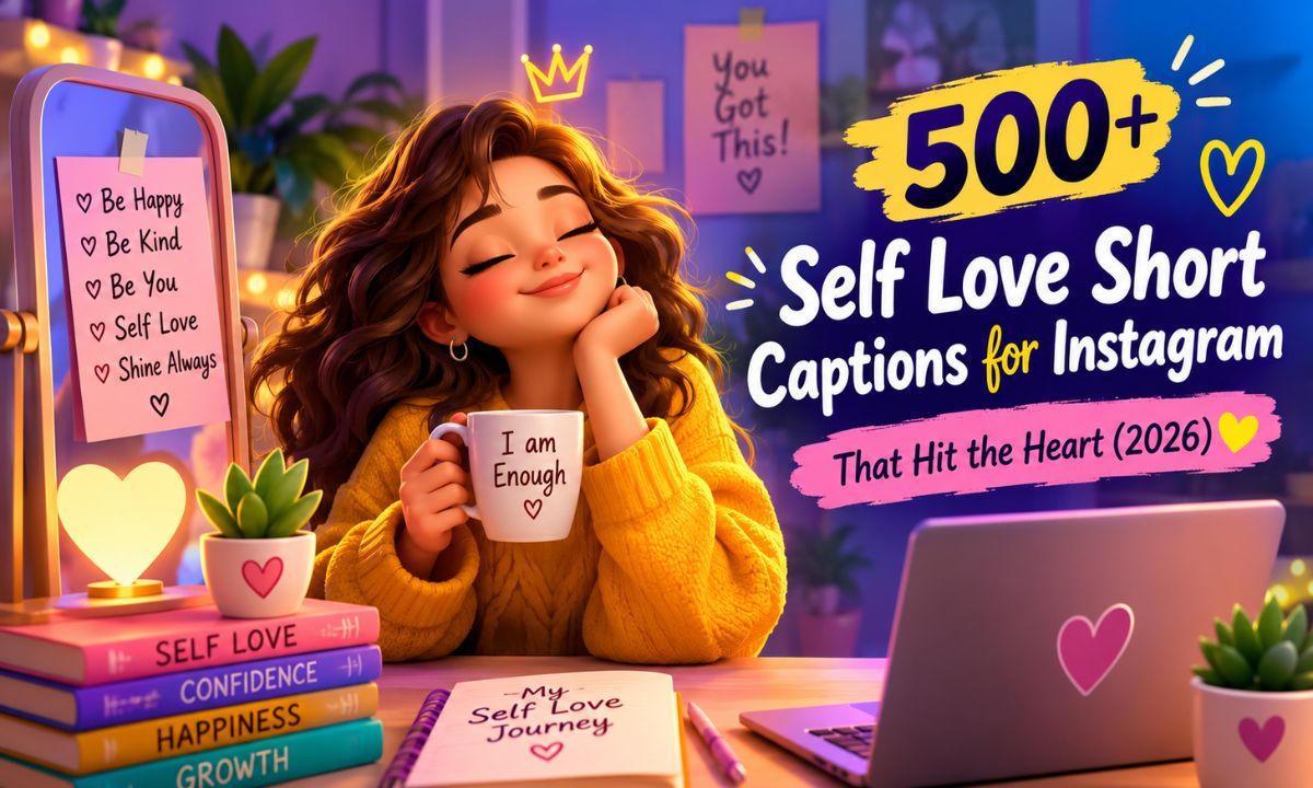 500+ Self Love Short Captions for Instagram That Hit the Heart (2026) 💛