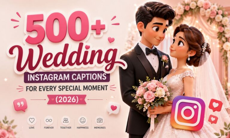 500+ Wedding Instagram Captions for Every Special Moment (2026)