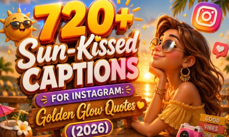 720+ Sun-Kissed Captions for Instagram Golden Glow Quotes (2026)