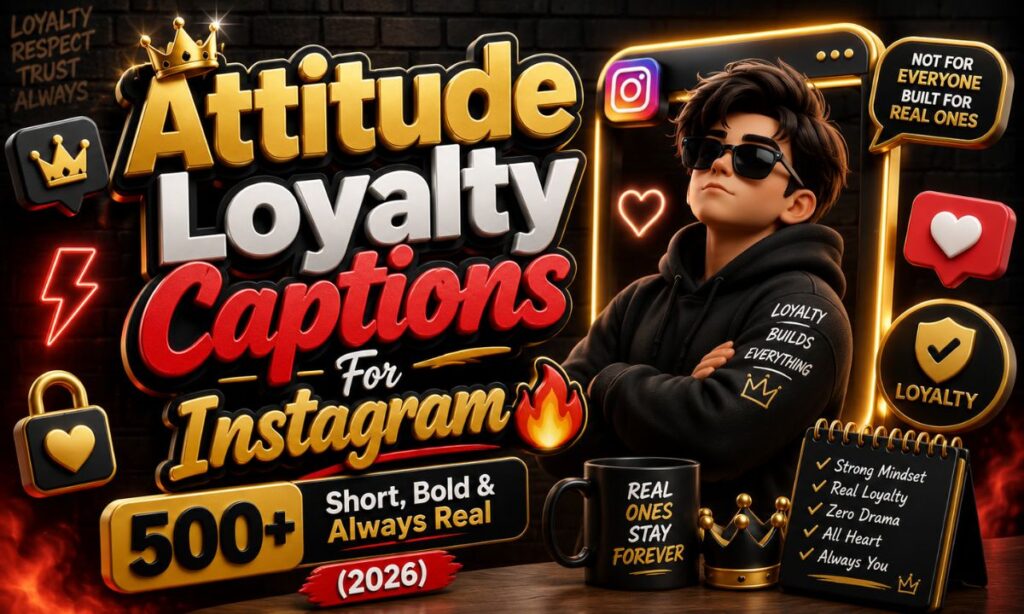 Attitude Loyalty Captions For Instagram 🔥