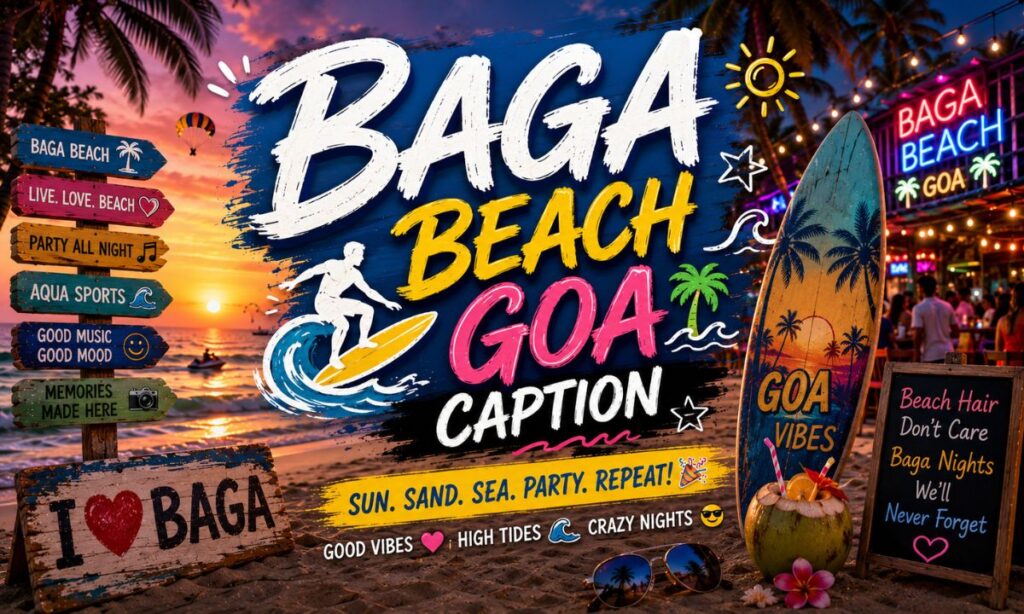 Baga Beach Goa Caption 🏄_♂️🎉