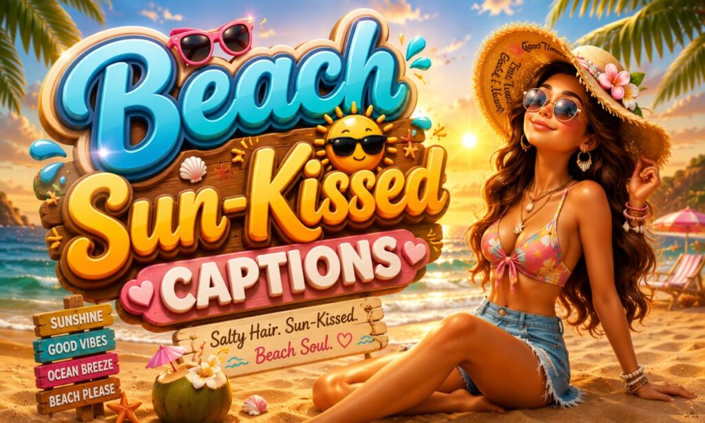 Beach Sun-Kissed Captions