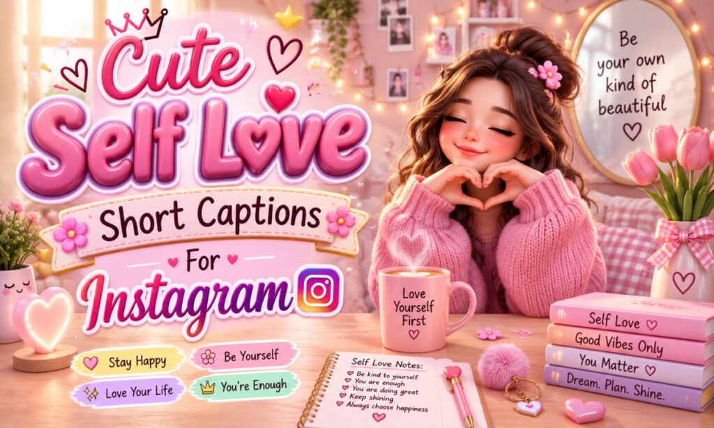 Cute Self Love Short Captions For Instagram 🌸