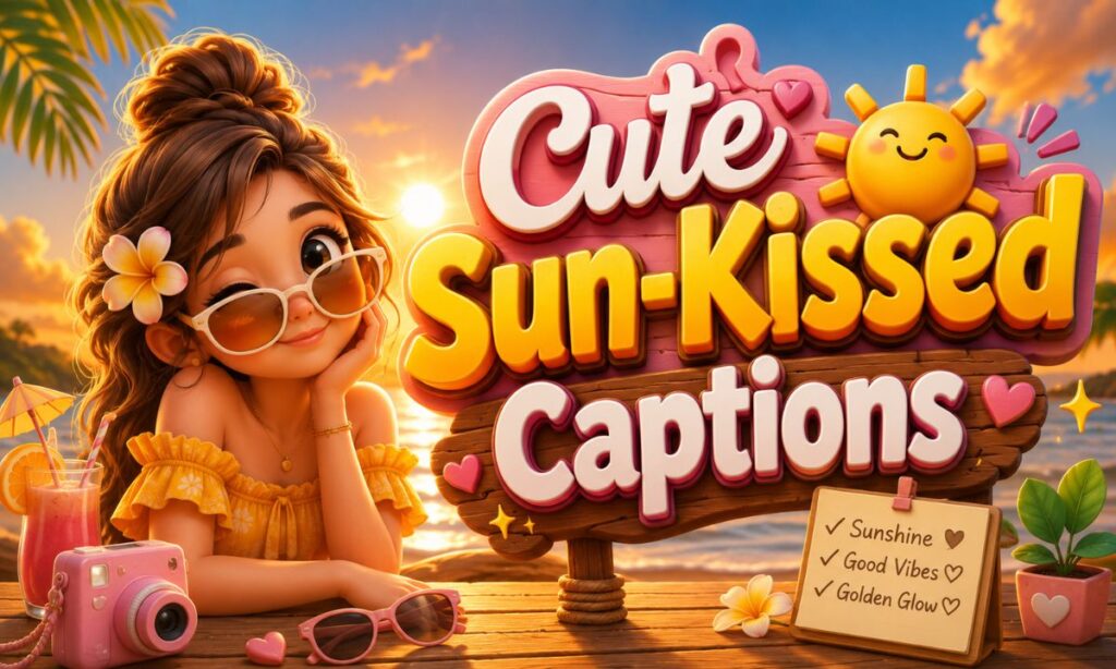 Cute Sun-Kissed Captions