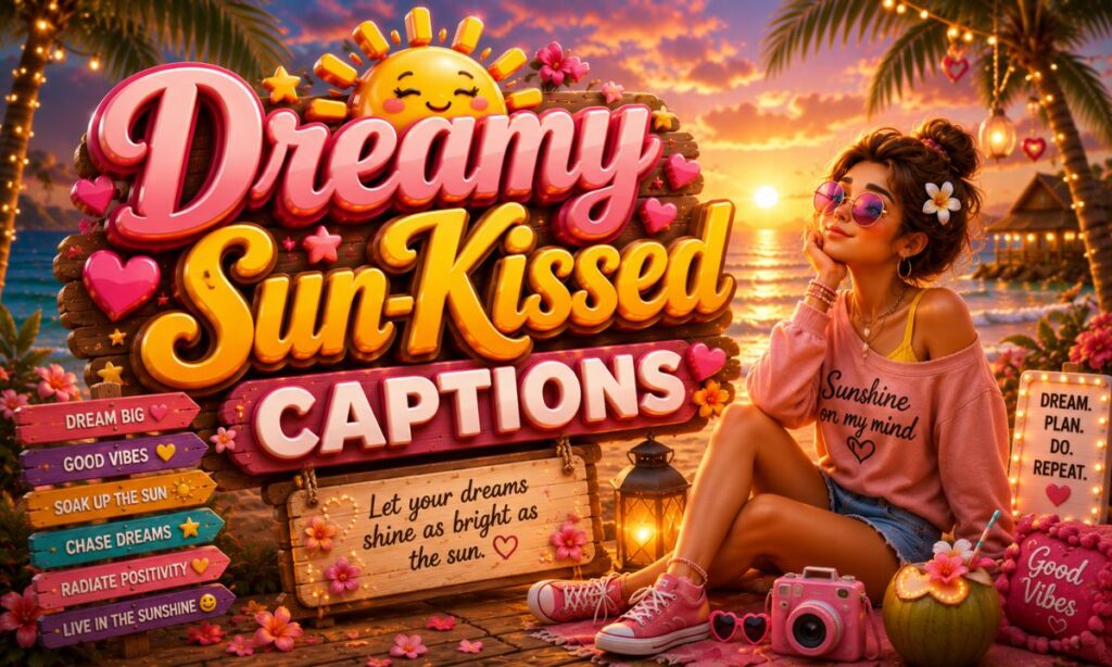 Dreamy Sun-Kissed Captions