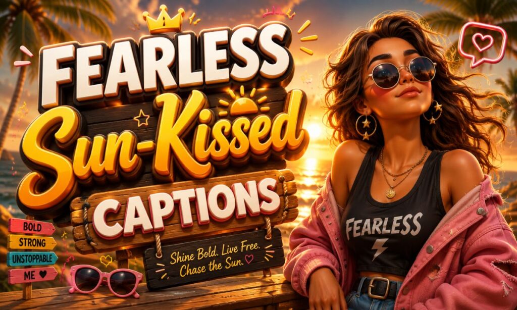 Fearless Sun-Kissed Captions