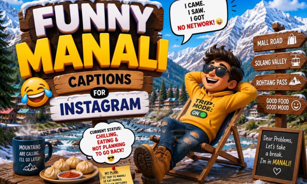 Funny Manali Captions for Instagram 😂
