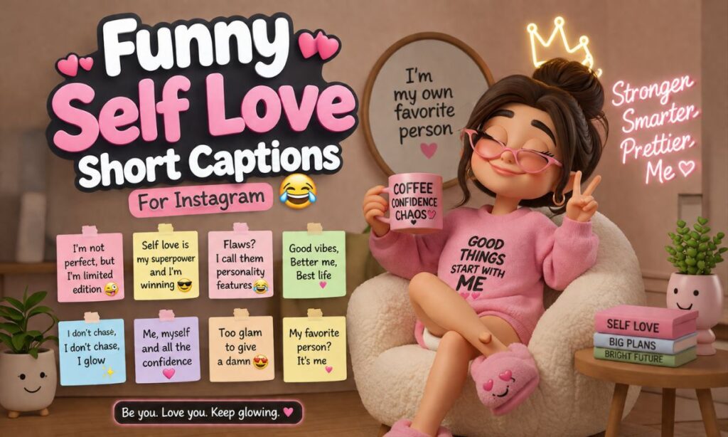 Funny Self Love Short Captions For Instagram 😂