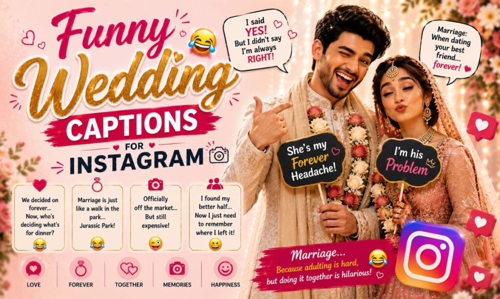 Funny Wedding Captions