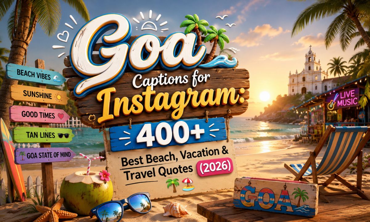 Goa Captions for Instagram 400+ Best Beach, Vacation & Travel Quotes (2026) 🌴🏖️