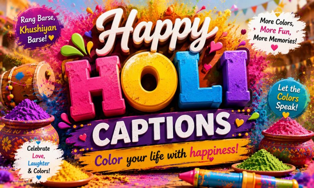 Happy Holi Captions