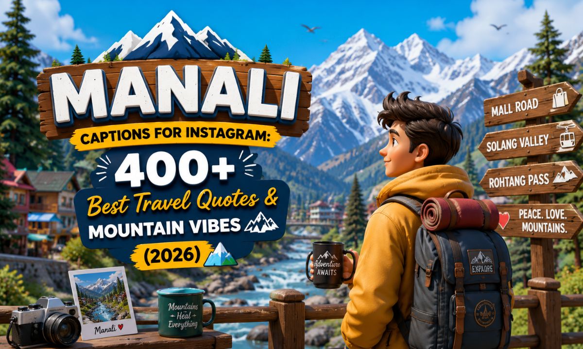 Manali Captions for Instagram 400+ Best Travel Quotes & Mountain Vibes (2026) 🏔️