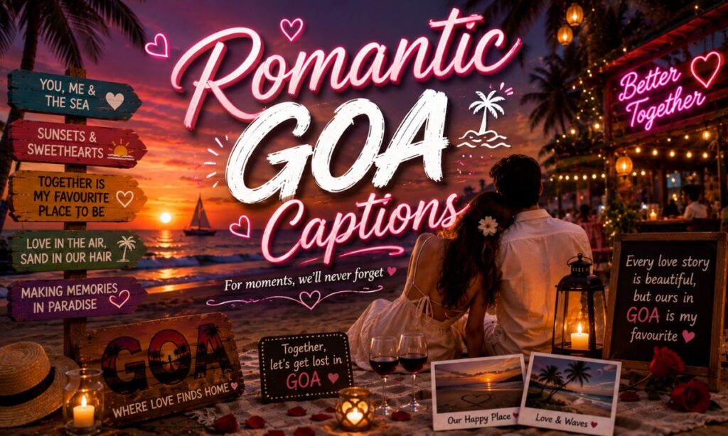 Romantic Goa Captions 💕🌹