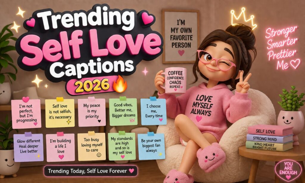 Trending Self Love Captions 2026 🔥