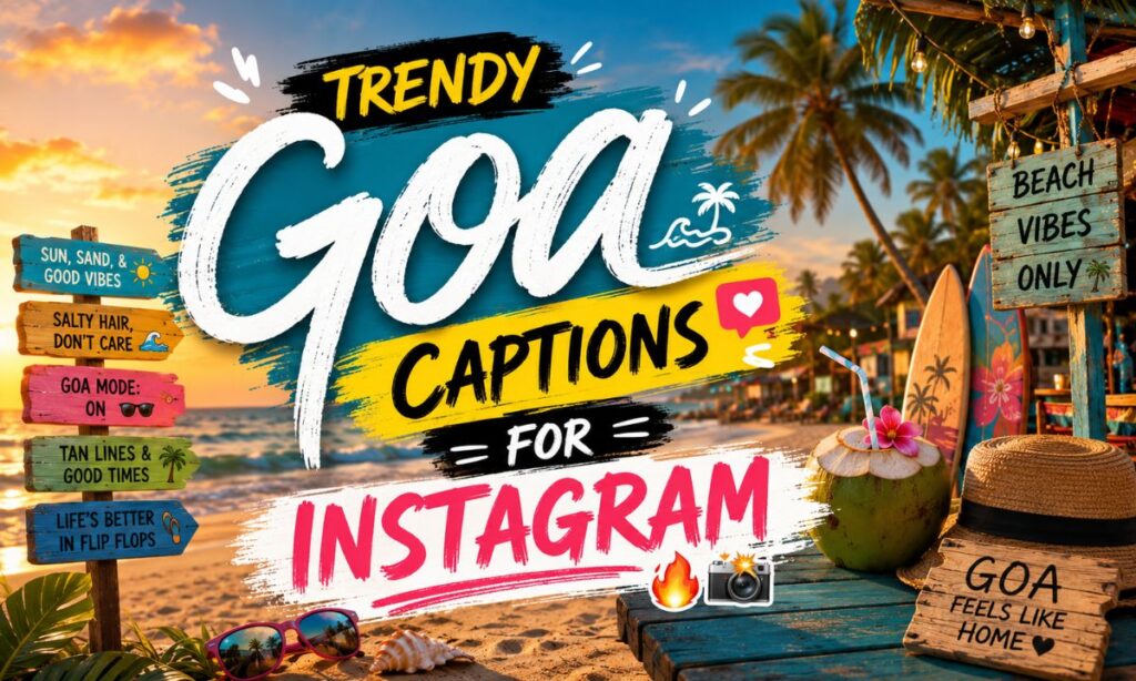 Trendy Goa Captions for Instagram 🔥📸