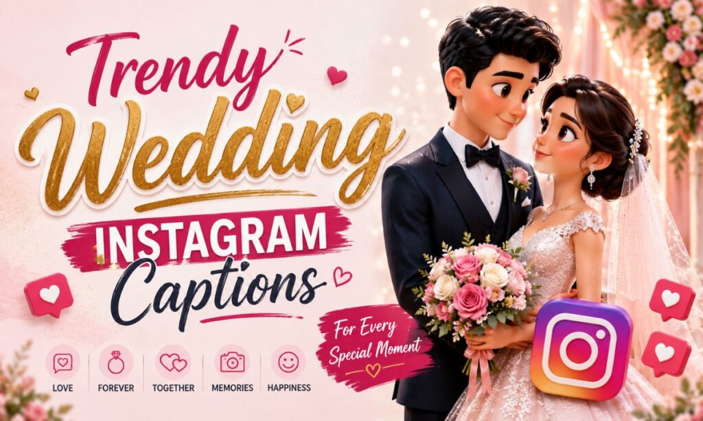 Trendy Wedding Instagram Captions