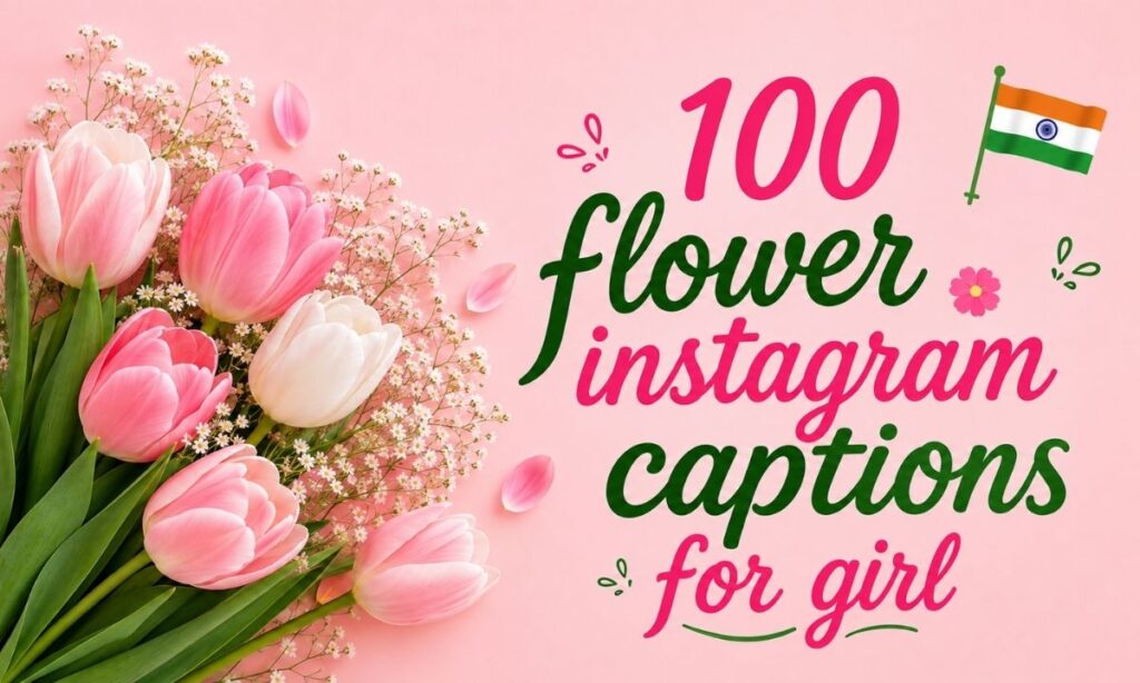 100 flower instagram captions for girl