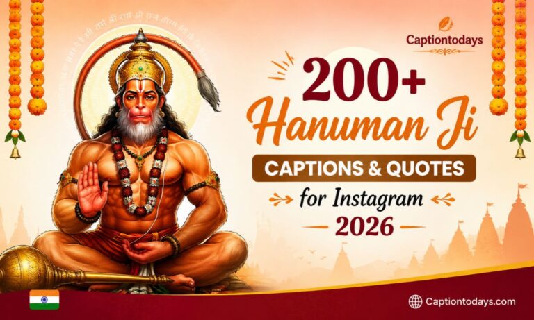 200+ Hanuman Ji Captions & Quotes for Instagram 2026