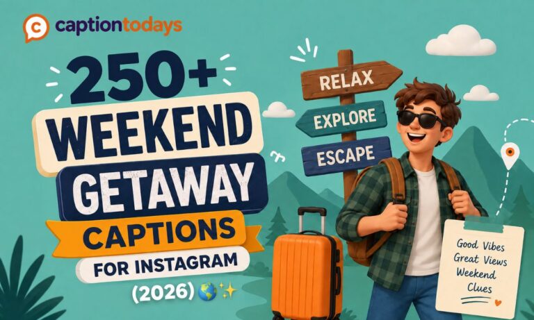 250+ Weekend Getaway Captions for Instagram (2026) 🌍✨