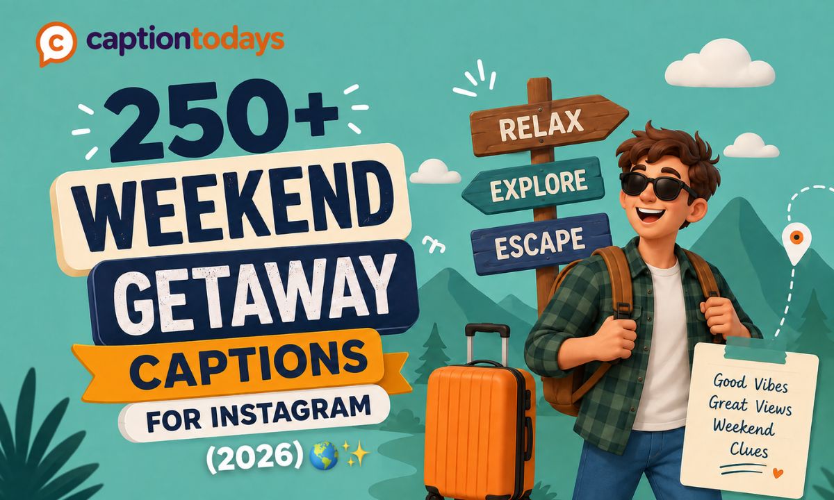 250+ Weekend Getaway Captions for Instagram (2026) 🌍✨