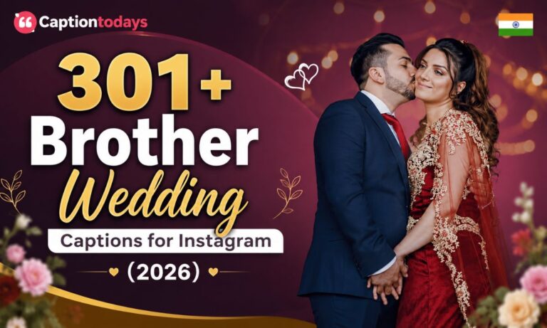 301+ Brother Wedding Captions for Instagram (2026)