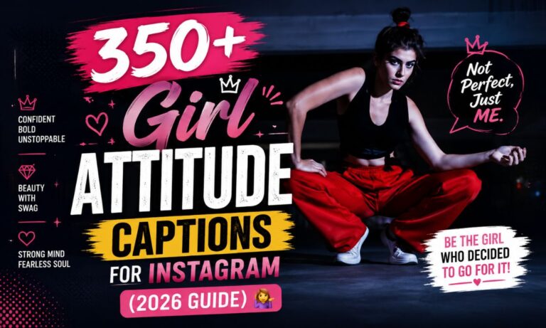 350+ Girl Attitude Captions for Instagram (2026 Guide) 💁_♀️