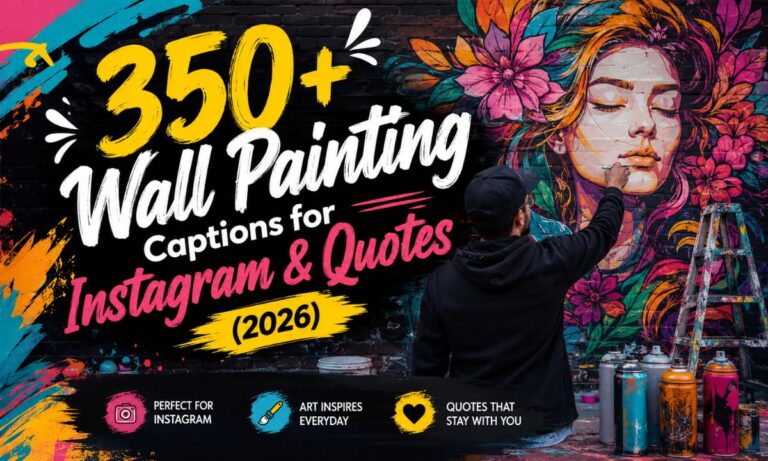 350+ Wall Painting Captions for Instagram & Quotes (2026)