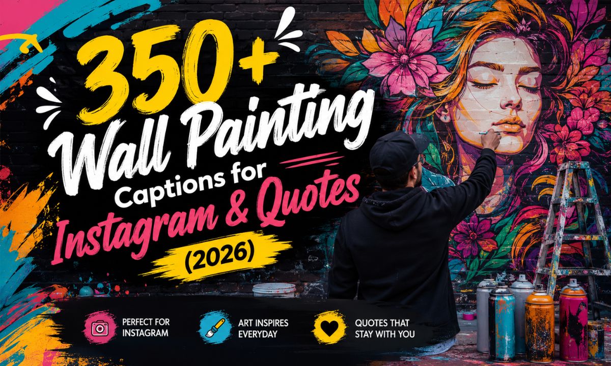 350+ Wall Painting Captions for Instagram & Quotes (2026)
