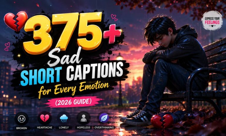 375+ Sad Short Captions for Every Emotion (2026 Guide)