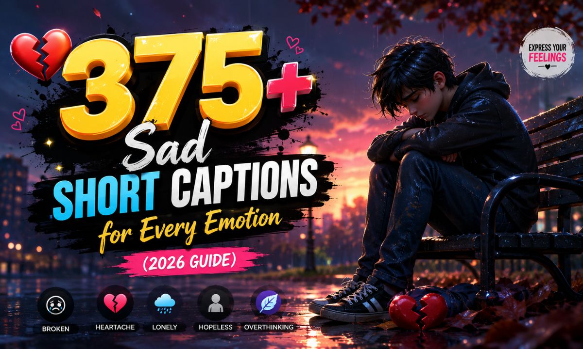 375+ Sad Short Captions for Every Emotion (2026 Guide)
