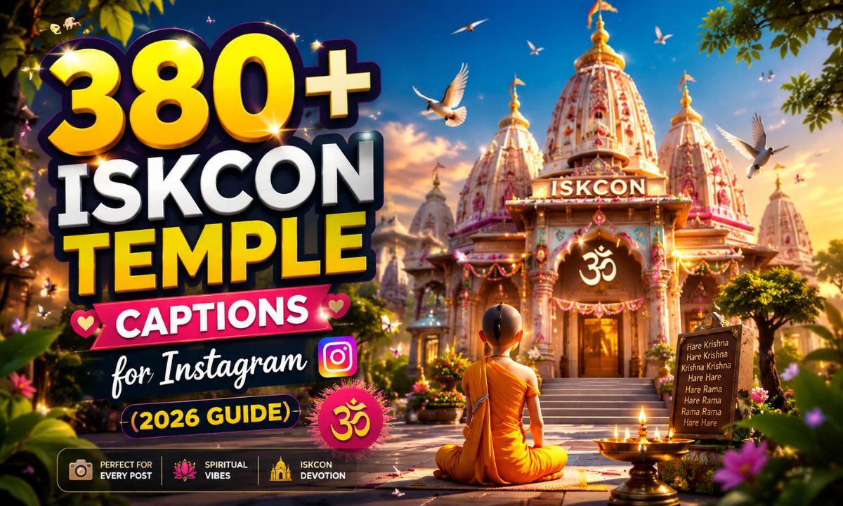 380+ ISKCON Temple Captions for Instagram (2026 Guide)