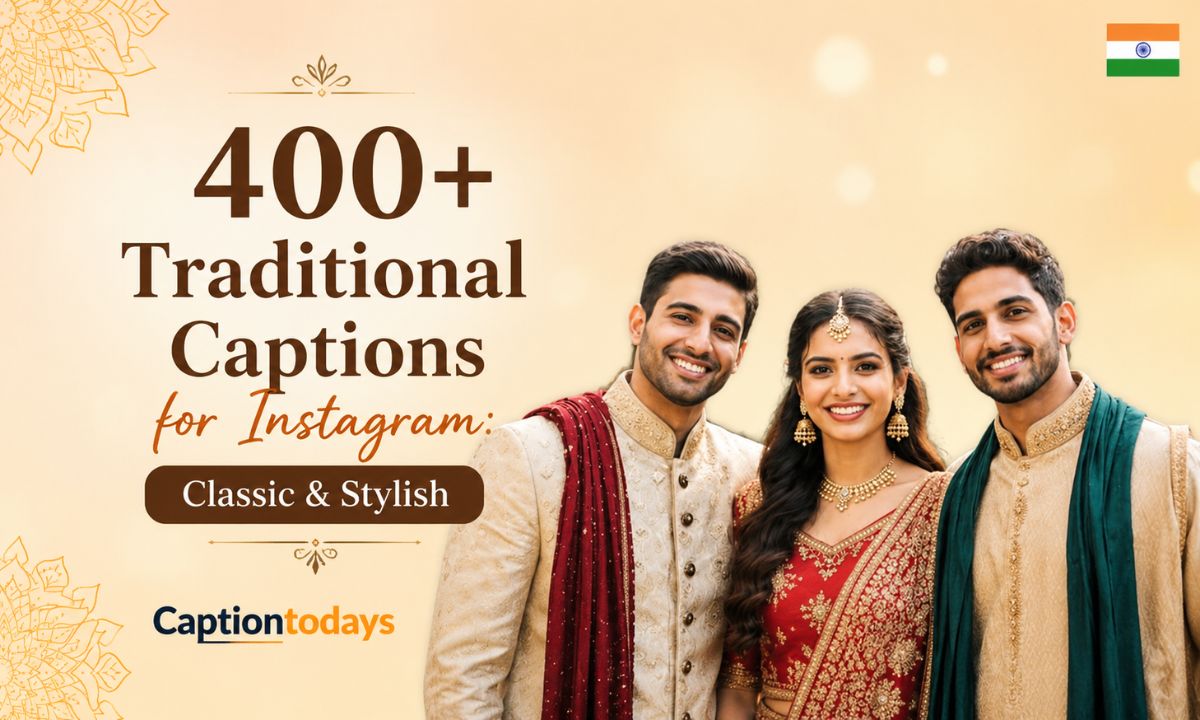 400+ Traditional Captions for Instagram Classic & Stylish