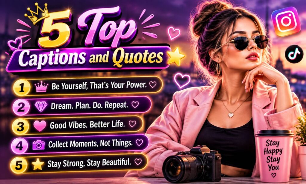 5 Top Captions and Quotes 🌟