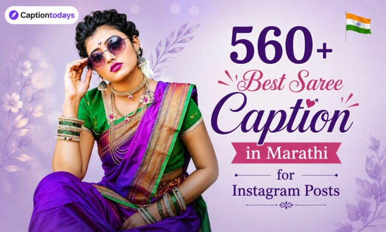 560+ Best Saree Caption in Marathi for Instagram Posts