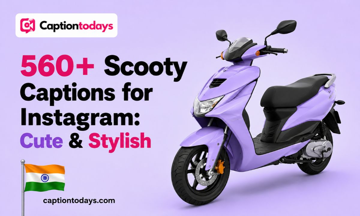 560+ Scooty Captions for Instagram_ Cute & Stylish
