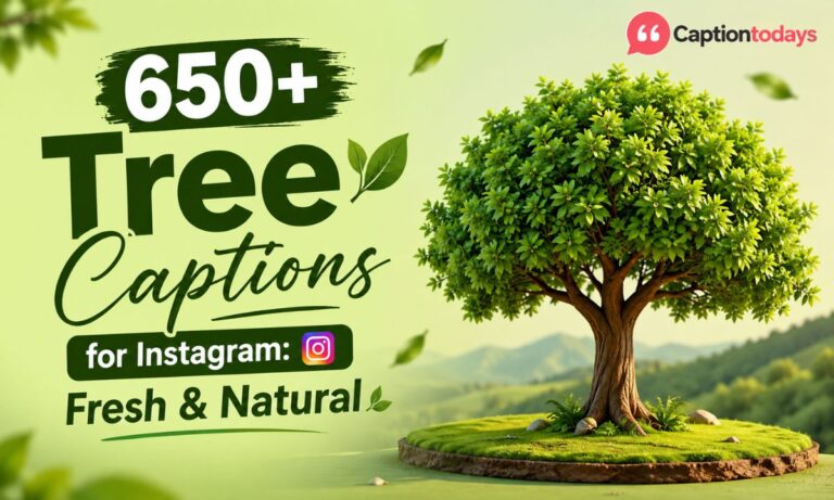 650+ Tree Captions for Instagram Fresh & Natural