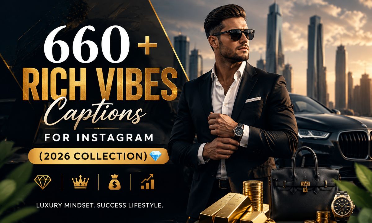 660+ Rich Vibes Captions for Instagram (2026 Collection) 💎