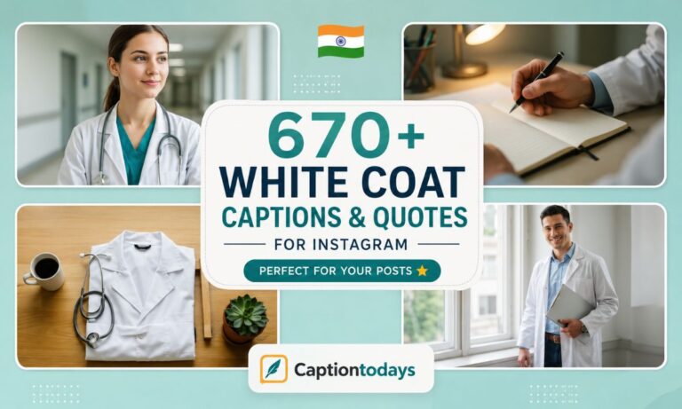 670+ White Coat Captions & Quotes for Instagram