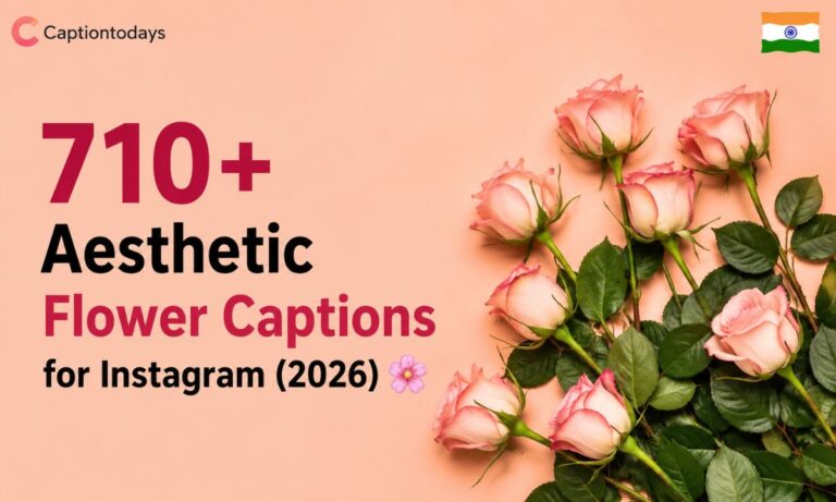 710+ Aesthetic Flower Captions for Instagram (2026) 🌸