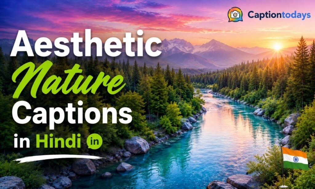 Aesthetic Nature Captions in Hindi