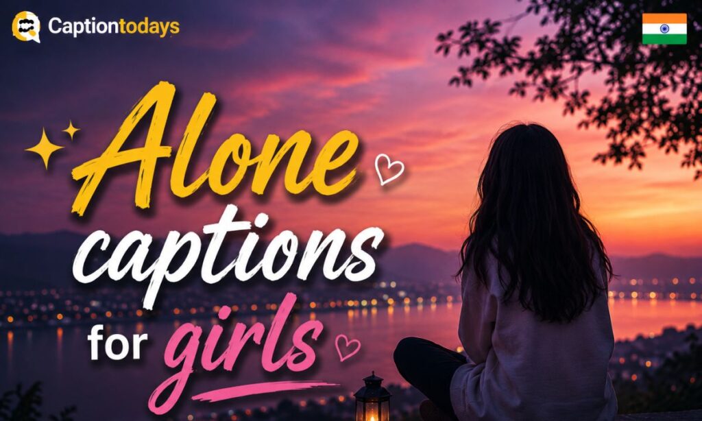 Alone captions for girls