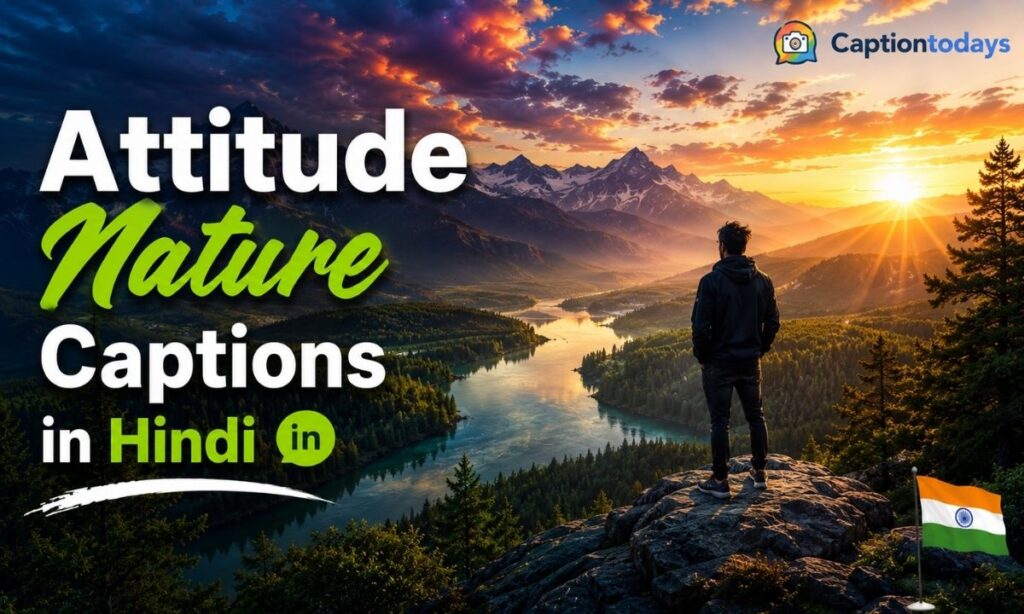 Attitude Nature Captions in Hindi