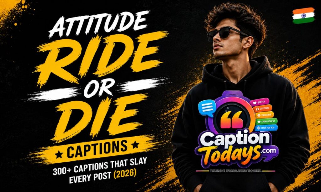 Attitude Ride Or Die Captions