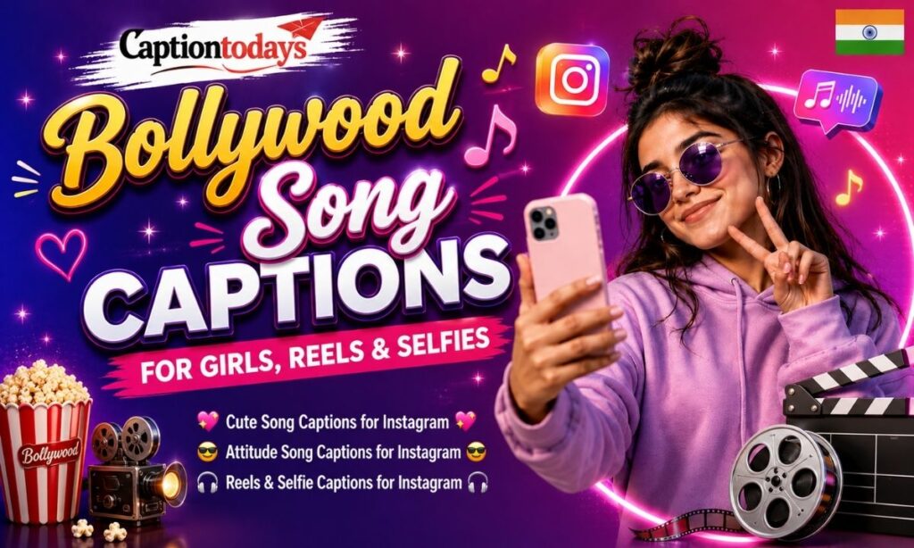 Bollywood Song Captions for Instagram 🎬