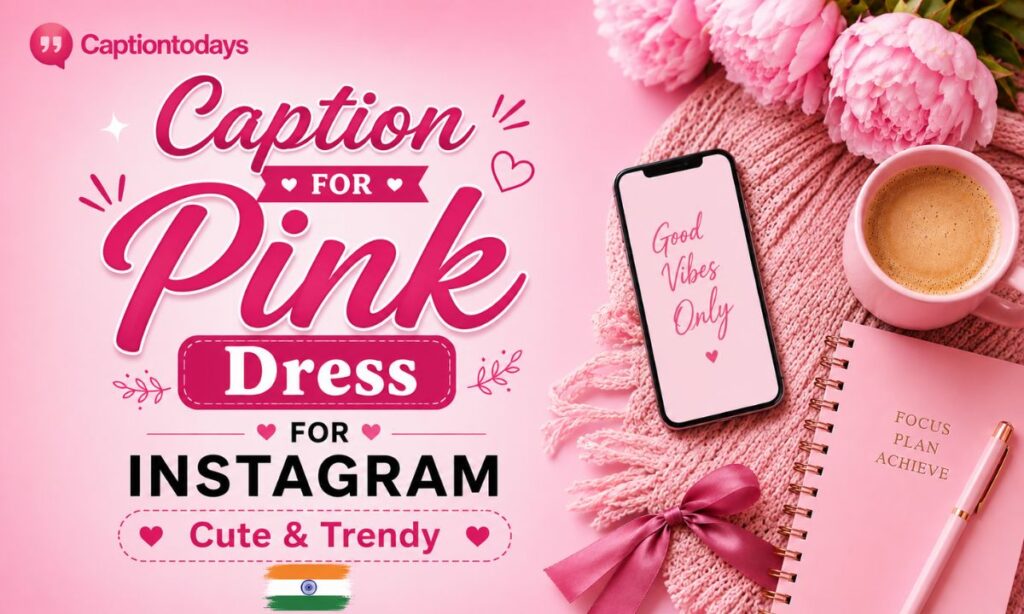 _Caption for Pink Dress