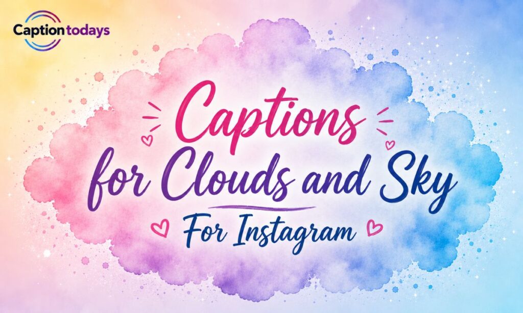 Captions for Clouds and Sky