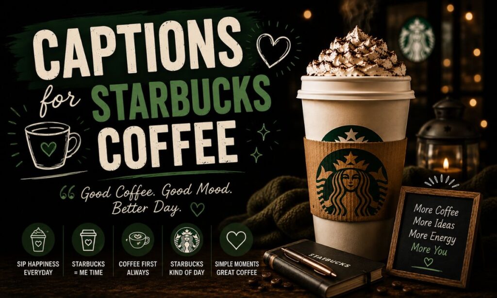 Captions for Starbucks Coffee ☕
