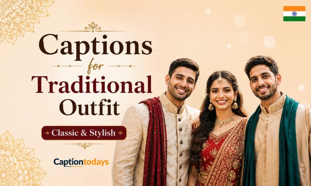 Captions for Traditional Outfit