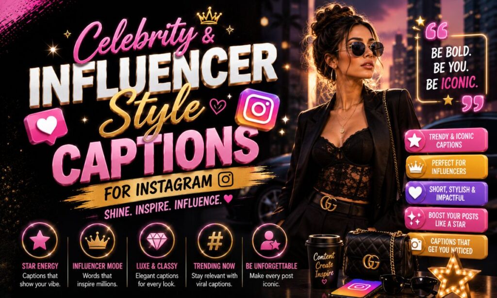 Celebrity & Influencer Style Captions 🌟