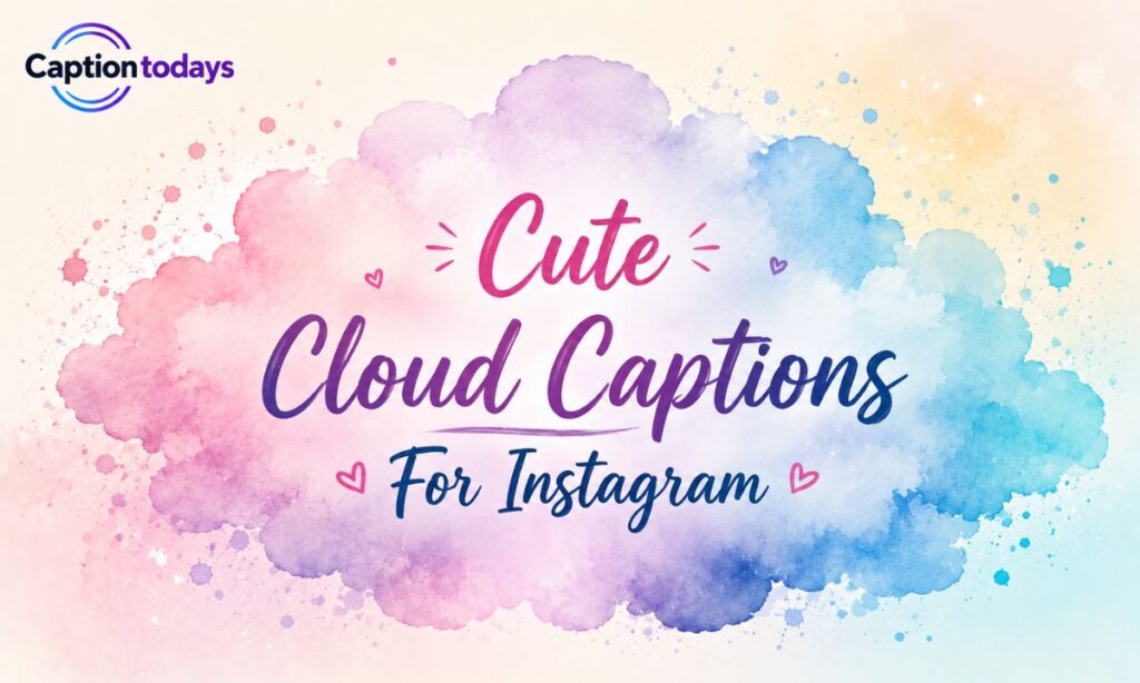 Cute Cloud Captions For Instagram